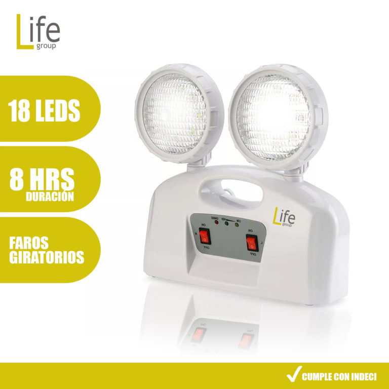 Luz de emergencia U21 “Legrand” New 110 lúmenes 2 horas 2 x 6W LIFE