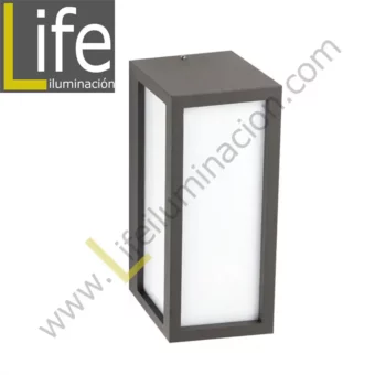 107/2XE27-GREY APLIQUE EXTERIOR 2XE27 IP54 COLOR GRIS 220V-60HZ