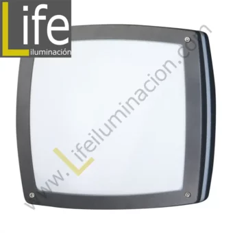 109/2XE27-GREY APLIQUE EXTERIOR 2XE27 IP54 COLOR GRIS 220V-60HZ