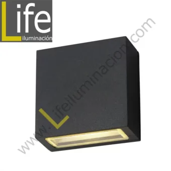 112/LED/6W/30K-GREY/M APLIQUE EXTERIOR 6W LED 3000K IP54 COLOR GRIS MULT