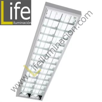REK/2X36W-A/QEP/220V ARTEF. ADOSAR 2X36W ALUM BRILL. TRANSV. DOBLE QEP