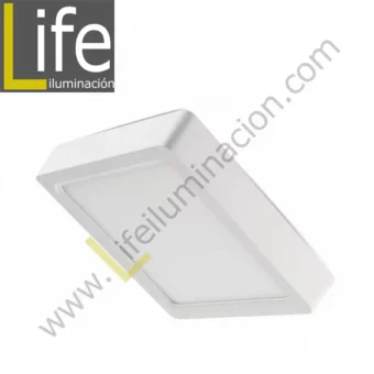 101C/LED/12W/30K/WH/M DOWNLIGHT LED CUAD. ADOSAR 12W/30K BLANCO MULTIVOL