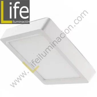 101C/LED/18W/30K/WH/M DOWNLIGHT LED CUAD. ADOSAR 18W/30K BLANCO MULTIVOL