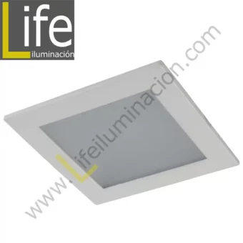 DOWN/SQ/LED/12W/60K/WH DOWNLIGHT LED CUAD. EMP. 12W/60K/WH 17.2X17.2X2CM