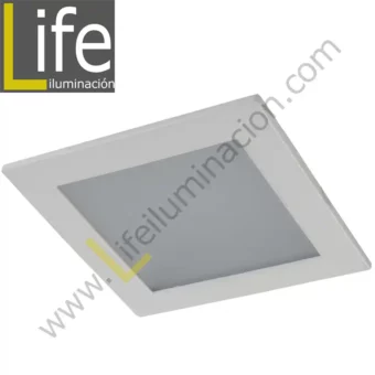 DOWN/SQ/LED/18W/30K/WH DOWNLIGHT LED CUAD. EMP. 18W/30K/WH 22.5X22.5X2CM