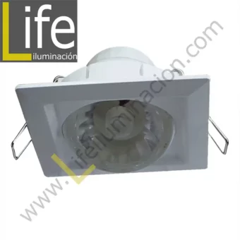 SPOT/SQ/LED/8W/27K/WH SPOT CUAD.LED INTEGR.DIRIGIB.8W 27K BLANCO 9.5X9.5