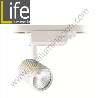 100/LED/18W/30K/WH/M SPOT LED P/ RIEL 18W 30K WH D:7.6X17.1CM MULTIVOLT