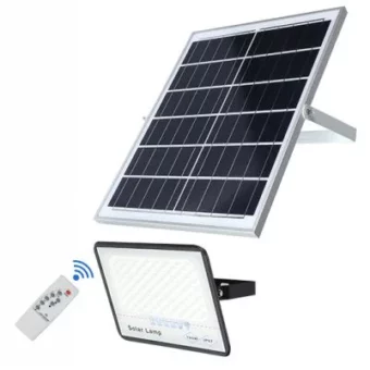 REFLECTOR SOLAR LED 300W /CARGA SOLAR /2500 Lm / IP 65 /150m3/CONTROL REMOTO INTELIGENTE/  T.C. 5H / T.D. 12 H / Led de Alta Iluminación