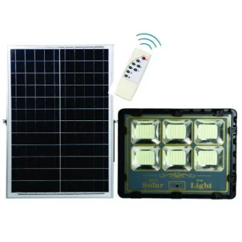REFLECTOR SOLAR LED 200W /CARGA SOLAR /2000 Lm / IP 65 /120m3/CONTROL REMOTO INTELIGENTE/  T.C. 5H / T.D. 12 H /Indicador de carga