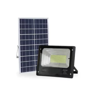 REFLECTOR SOLAR LED 200W /CARGA SOLAR /2000 Lm / IP 65 /120m3/CONTROL REMOTO INTELIGENTE/  T.C. 5H / T.D. 12 H /Indicador de carga