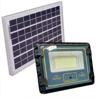 REFLECTOR SOLAR LED 50W /CARGA SOLAR /450 Lm / IP 65 /45m3/CONTROL REMOTO INTELIGENTE/  T.C. 5H / T.D. 12 H /Indicador de carga