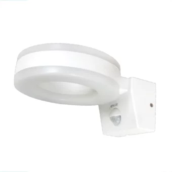 APLIQUE LED PARA PARED INTERIOR Y EXTERIOR "OPALUX" CON SENSOR DE MOVIMIENTO IP65 140° IP65 20W 3000K 1800LM