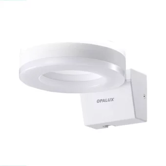 APLIQUE LED PARA PARED INTERIOR Y EXTERIOR "OPALUX" IP65 140° IP65 20W 3000K 1800LM BLANCO