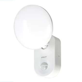 APLIQUE LED PARA PARED INTERIOR Y EXTERIOR "OPALUX" CON SENSOR DE MOVIMIENTO IP65 140° IP65 15W 3000K 1100LM