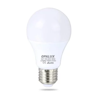 FOCO LED 9W "OPALUX" 100-240V BLANCO 810LM 6500K E27 230° CJX100
