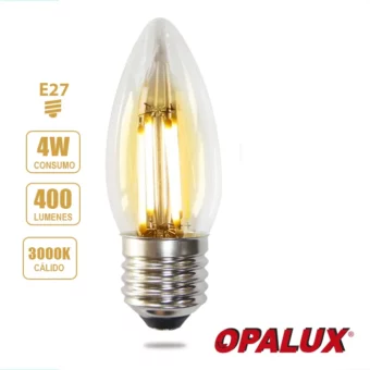 FOCO VINTAGE C35 4W 3000K 185-265V E27 "OPALUX" CJX100