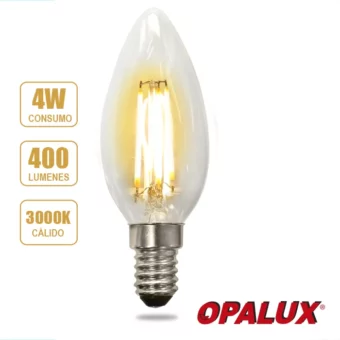FOCO VINTAGE C35 4W 3000K 185-265V E14 "OPALUX" CJX100