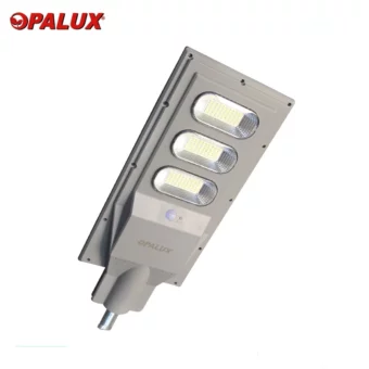 LUMINARIA SOLAR DE 90W IP65 EXTERIORES 14400 LUMENS PARA ALUMBRADO PUBLICO INCLUYE PANEL SOLAR Y BATERÍA TODO EN UNO, PARA MONTAJE EN PASTORAL