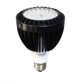PAR30 NEGRO E27 LUZ BLANCA 40W 220V "OPALUX" 6500K 4000LM ANGULO 30° FACTOR DE POTENCIA 0.9CJX32