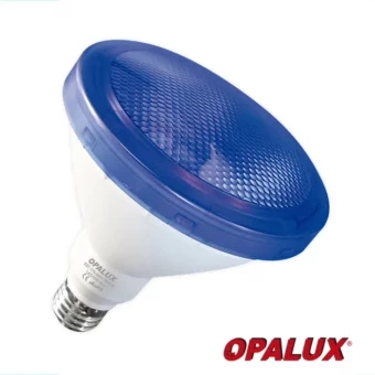 FOCO PAR38 15W "OPALUX" COLOR AZUL E27 IP65 220V CJX30