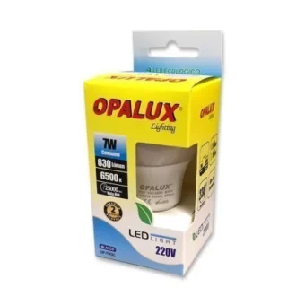 FOCO LED 7W "OPALUX" 100-240V BLANCO 630LM 6500K E27 230° CJX100