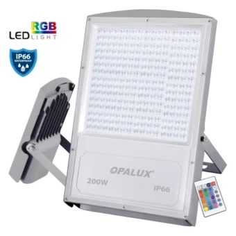 REFLECTOR LED SERIE PRO RGB 200W "OPALUX" 85-300 VAC