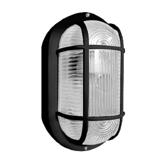 APLIQUE EXTERIOR REJILLA IP44 1XE27 205X120X100MM NEGRO