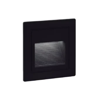 LUZ GUIA LED 3W LIGHT MIRANDA 3000K 200LM 100-240V 50/60HZ NEGRO IP54