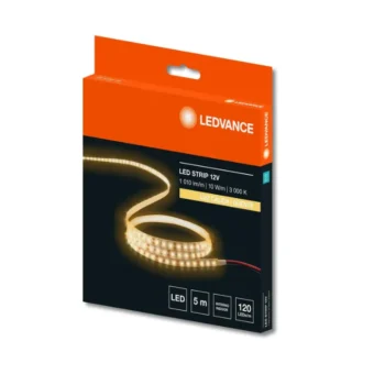 CINTA LED FLEX 3000K LEDVANCE 10W 12VDC 5MTS 120LEDS SMD IP20