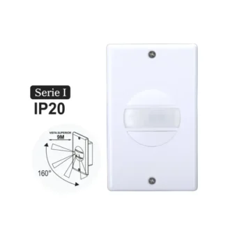 SENSOR DE MOVIMIENTO T/PLACA - P/PARED "OPALUX" 120°, 9 METROS, IP20