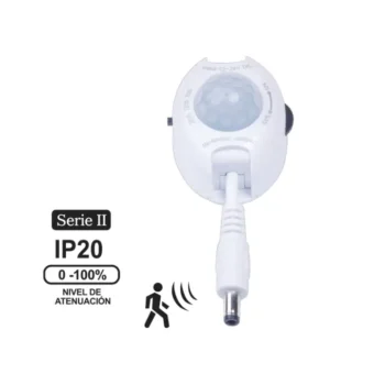 SENSOR DE MOVIMIENTO "OPALUX" 60W DIMER 12-24V 120°, 10 MTS