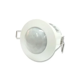 Sensor de movimiento 360° para cielo de raso detección a  6 mts horizontal tecnología PIR instalación hasta 4mts altura tiempo 10 seg – 7 min.