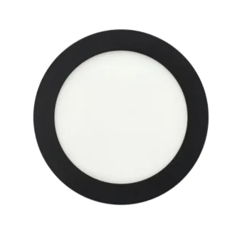PANEL LED REDONDO 12W GLIGHT 3000K 1020LM NEGRO
