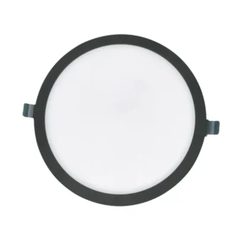 PANEL LED 12W GLIGHT REDONDO 6500K 1080LM SLIM 2 EN 1 NEGRO