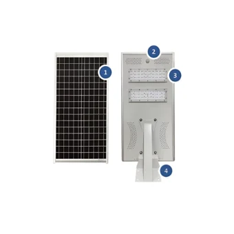 LUMINARIA SOLAR INTEGRADA 40W PANEL MONOCRISTALINO PROFESIONAL 6548 LUMENS