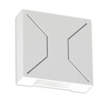APLIQUE EXTERIOR LED DEGLY "OPALUX" BLANCO, 5W 500LM 3000K,120-265VAC, IP65 MASTERX50
