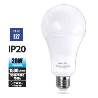 FOCO LED 20W "OPALUX" 1530LM 7000K / 4000K / 3000K 180-265V MASTERX100