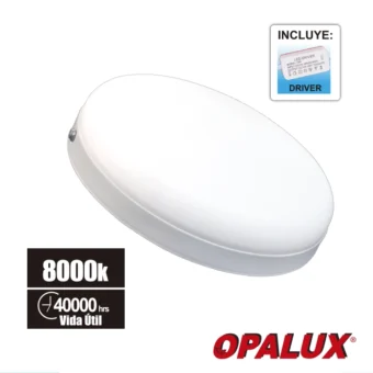 PANEL LED REDONDO 36W OPALUX 8000K 3240LM 175-265V