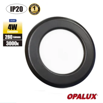 SPOT PARA MUEBLE 4W OPALUX 3000K NEGRO MATE