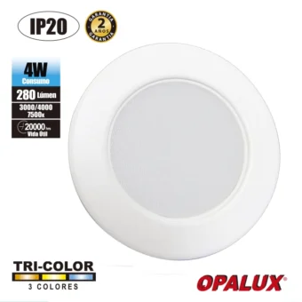 SPOT PARA MUEBLE 4W OPALUX BLANCO TRICOLOR
