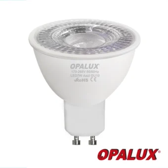 FOCO DICROICO 7W 7LED GU10 "OPALUX" 12LM AZUL 100-240V CJX100