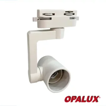 SPOT DE RIEL OPALUX E27 PARA TRACK LIGHT COLOR BLANCO CJX60