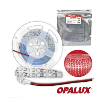 CINTA LED ROJO LED2835 120LEDS IP20 "OPALUX" 5M