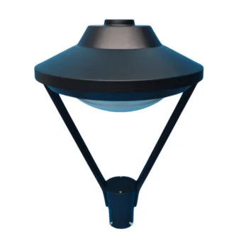 FAROLA LED EXTERIOR TIPO ISLA 150W PARA ALUMBRADO PUBLICO CON LUMINARIA INTEGRADA DISEÑO ORNAMENTAL IDEAL PARA PARQUES Y JARDINES MARCA LIFE ALUMINIO FUNDIDO