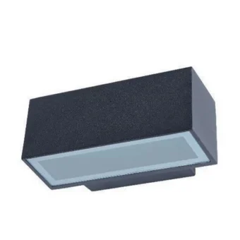 APLIQUE EXTERIOR LED 6W DLUX ADOSADO 3000K 220-240V IP54 172MM NEGRO CLARISSA