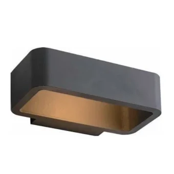 APLIQUE EXTERIOR LED 6W DLUX ADOSADO 6500k 220-240V IP54 220MM NEGRO CLARISSA