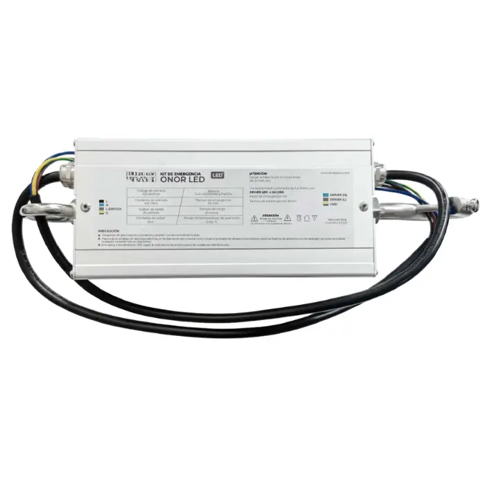 KIT DE EMERGENCIA HIGH BAY LED 13W HASTA 200W Tiempo de autonomía en emergencia 13W-90 min IP65 FLK