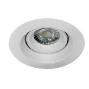 SPOT CIRC + LED GU10 8W 60K 520LM IP20 WH D109.5X81.5MM 60G 180-240V/50-60HZ