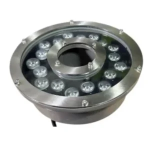 LUMINARIA SUBACUATICA EMPOTRABLE 24W IP68 IK08 RGB ACERO INOXIDABLE PARA PILETAS, PARQUES DE AGUA, PISCINA