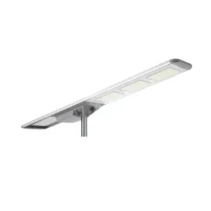 LUMINARIA SOLAR 150W PROFESIONAL MARCA "LIFE" ALUMINIO 210LM/W PANEL MONOCRISTALINO BATERIA LIFEPO4 IP66 IK09 CON SENSOR DE MOVIMIENTO 2.20x0.38MTS